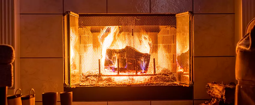 Mendota Hearth Landscape Fireplace Installation in Culpeper, Virginia