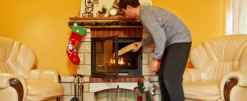 Rusted Metal Fireplace Restoration in Culpeper, Virginia